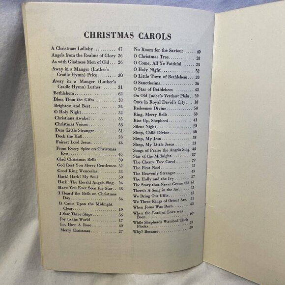 Christmas Customs and Carols Sheet Music 1944 The Rodeheaver Hall-Mack Co. Song - Picture 13 of 13
